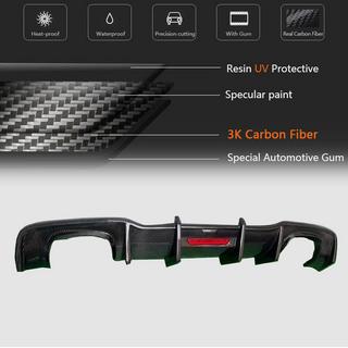Difusor Trasero de Parachoques V1 para S-Line HB 2017-2020, Carbono Audi A3 2012-2020 foto 4
