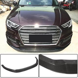 Lip delantero para paragolpes Lip V3 (para S-Line Sedan 2017-2020, Carbono) Audi A3 2012-2020 foto 1