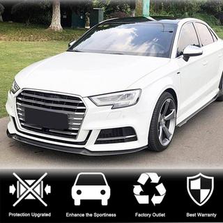Lip delantero para paragolpes Lip V3 (para S-Line Sedan 2017-2020, Carbono) Audi A3 2012-2020 foto 2