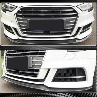 Lip delantero para paragolpes Lip V3 (para S-Line Sedan 2017-2020, Carbono) Audi A3 2012-2020 foto 3