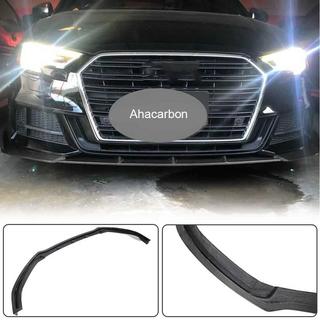 Lip spoiler delantero Lip V1 (para S-Line 2017-2020 Sedan, Carbono) Audi A3 2012-2020 foto 2