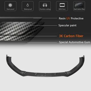 Lip spoiler delantero Lip V1 (para S-Line 2017-2020 Sedan, Carbono) Audi A3 2012-2020 foto 3