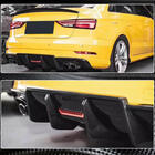 Audi A3 2012-2020 Difusor trasero V3 para S-Line Sedan 2017-2020 (Carbono) foto 3