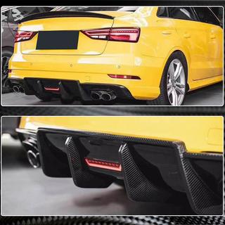 Difusor trasero V3 para S-Line Sedan 2017-2020 (Carbono) Audi A3 2012-2020 foto 3