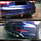 Audi A3 2012-2020 Difusor de parachoques trasero V2 (para S-Line Sedan 2017-2020, Carbono) foto 3