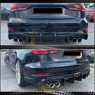 Audi A3 2012-2020 Difusor de parachoques trasero V1 (para S-Line Sedan 2017-2020, Carbono) foto 6