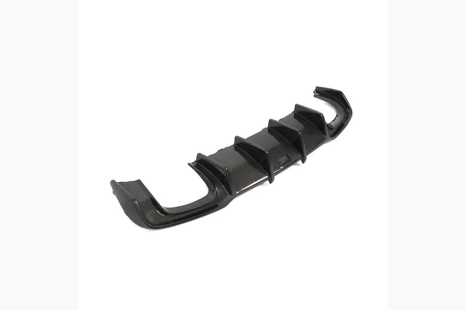 Audi A3 2012-2020 Difusor de parachoques trasero V1 (para S-Line Sedan 2017-2020, Carbono) Foto 8