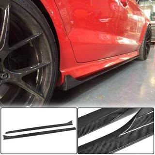 Taloneras laterales V2 (para S-Line Sedan, Carbono) Audi A3 2012-2020 foto 1