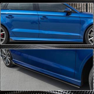 Taloneras laterales V2 (para S-Line Sedan, Carbono) Audi A3 2012-2020 foto 3