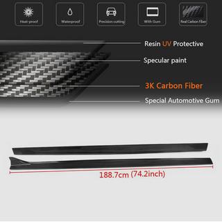 Taloneras laterales V2 (para S-Line Sedan, Carbono) Audi A3 2012-2020 foto 4