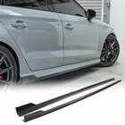 Audi A3 2012-2020 Faldones laterales V1 (para S-Line Sedan, carbono) foto 1