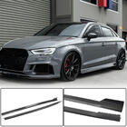 Audi A3 2012-2020 Faldones laterales V1 (para S-Line Sedan, carbono) foto 2