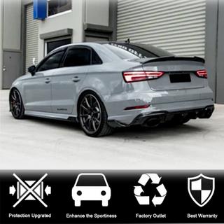 Faldones laterales V1 (para S-Line Sedan, carbono) Audi A3 2012-2020 foto 4