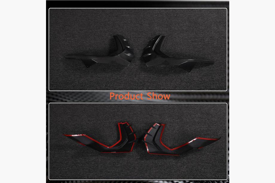 Audi A3 2020- Lip spoiler del paragolpes delantero (para S-Line Sedan 2020-2023, Carbono) Foto 3