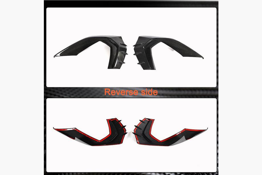 Audi A3 2020- Lip spoiler del paragolpes delantero (para S-Line Sedan 2020-2023, Carbono) Foto 6