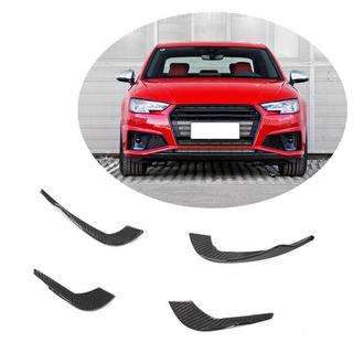 Lip delantero V3 (para S-Line Sedan 2015-2019, Carbono) foto 1