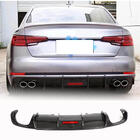Audi A4 B9 2015-2024 Difusor de parachoques trasero V1 (para S-Line Sedan 2015-2019, Carbono) foto 1