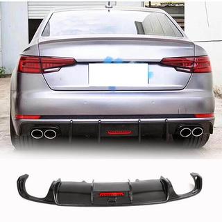 Difusor de parachoques trasero V1 (para S-Line Sedan 2015-2019, Carbono) foto 1