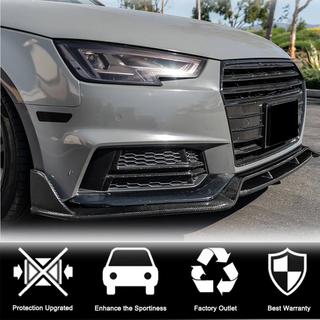 Lip spoiler del paragolpes delantero Lip V2 (para S-Line Sedan 2015-2019, Carbono) foto 3