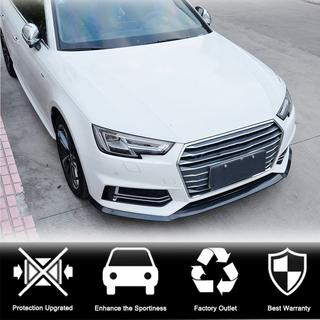 Lip spoiler del parachoques delantero Lip V4 (para S-Line Sedan 2015-2019, Carbono) foto 2