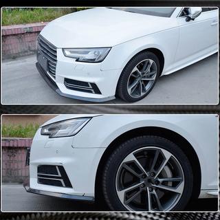 Lip spoiler del parachoques delantero Lip V4 (para S-Line Sedan 2015-2019, Carbono) foto 4