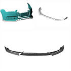 Audi A4 B9 2015-2024 Lips del parachoques delantero Lip V5 (para S-Line Sedan 2015-2019, Carbono) foto 2
