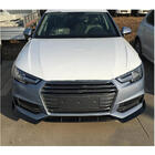 Audi A4 B9 2015-2024 Lips del parachoques delantero Lip V5 (para S-Line Sedan 2015-2019, Carbono) foto 4