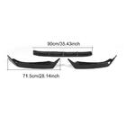 Audi A4 B9 2015-2024 Lips del parachoques delantero Lip V5 (para S-Line Sedan 2015-2019, Carbono) foto 6