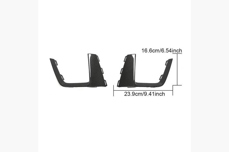 Audi A4 B9 2015-2024 Entradas de aire para faros antiniebla delanteros (Carbono) V2 Foto 7