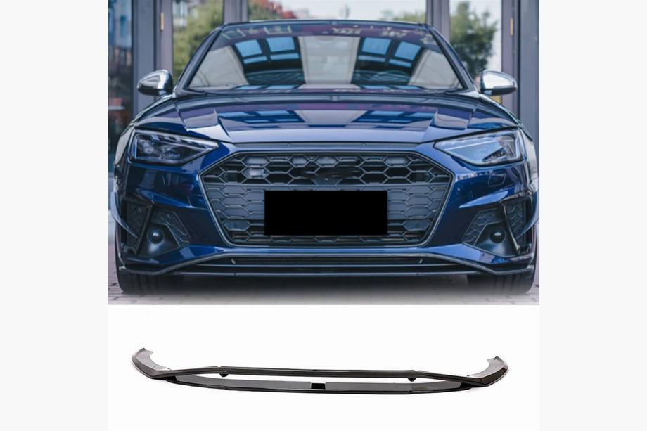 Audi A4 B9 2015-2024 Lip delantero de parachoques Lip V2 (para S-Line Sedan 2019-2024, Carbono) Image
