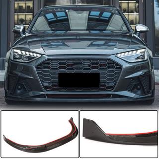 Lip delantero de paragolpes Lip V1 (para S-Line Sedan 2019-2024, Carbono) foto 1