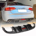 Audi A4 B8 2007-2015 Difusor Trasero de Parachoques V1 (para S4 2009-2012, Carbono) foto 9