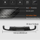 Audi A4 B9 2015-2024 Difusor de parachoques trasero V2 (para S-Line Sedan 2015-2019, Carbono) foto 5