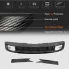 Audi A4 B9 2015-2024 Difusor de parachoques trasero (para S4 2017-2020, Carbono) foto 3
