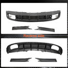 Audi A4 B9 2015-2024 Difusor de parachoques trasero (para S4 2017-2020, Carbono) foto 4