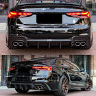 Audi A5 2016-2025 Difusor Trasero de Parachoques V2 (para S-Line 2021-2025, Carbono) foto 2