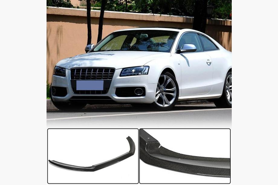 Audi A5 2007-2015 Lip Parachoques Delantero (para S-Line Coupe 2007-2011, Carbono) Image