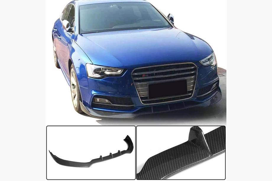 Audi A5 2007-2015 Labio Delantero V3 para S-Line 2012-2015 Carbono Image