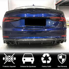 Audi A5 2016-2025 Difusor Trasero de Parachoques V2 (para S-Line 2016-2020, Carbono) foto 4