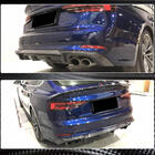 Audi A5 2016-2025 Difusor Trasero de Parachoques V2 (para S-Line 2016-2020, Carbono) foto 5