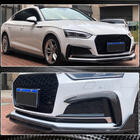 Audi A5 2016-2025 Labio Delantero V2 (para S-Line 2021-2025, Carbono) foto 3