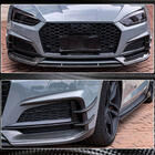 Audi A5 2016-2025 Extensiones Flap V2 para parachoques delantero (para S-Line 2016-2020, Carbono) foto 4