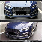 Audi A5 2016-2025 Extensiones Flap V1 para parachoques delantero (para S-Line 2016-2020, Carbono) foto 5
