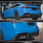 Audi A5 2016-2025 Difusor Trasero de Parachoques V1 (para S-Line 2021-2025, Carbono) foto 4