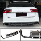 Audi A6 C7 2011-2017 Difusor de parachoques trasero (para S-Line Avant 2014-2018, Carbono) foto 1