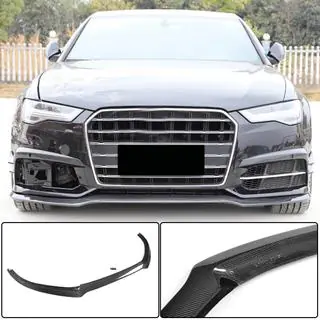 Lip Frontal Paragolpes Carbono V3 para S-Line 2014-2018 foto 1