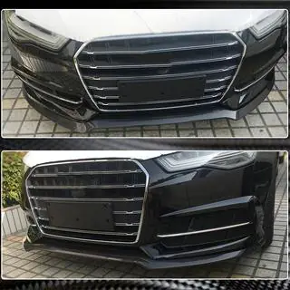 Lip Frontal Paragolpes Carbono V3 para S-Line 2014-2018 foto 4