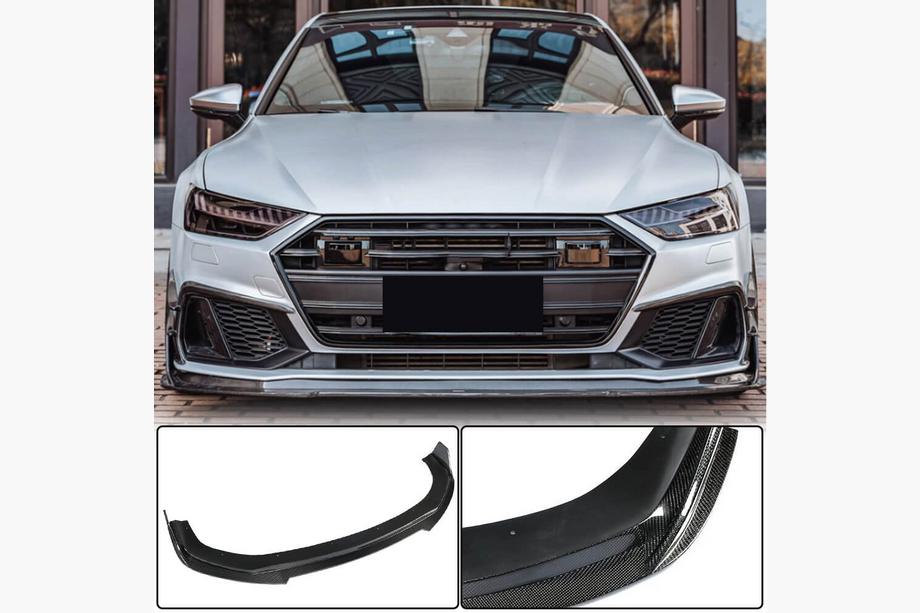 Audi A7 2018- Labio delantero para parachoques (para S-Line 2018-2022, ABS) Foto 1