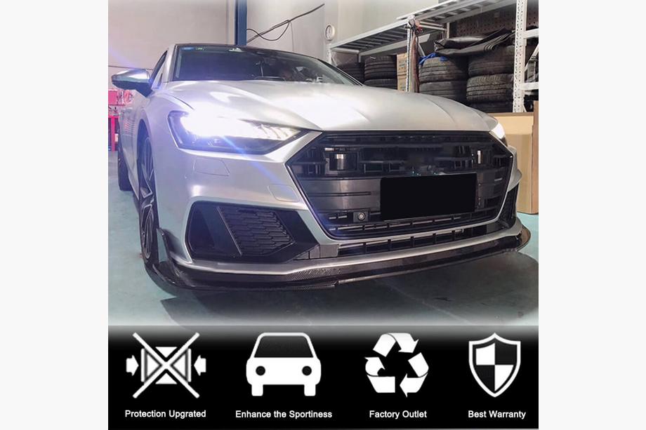 Audi A7 2018- Labio delantero para parachoques (para S-Line 2018-2022, ABS) Foto 2