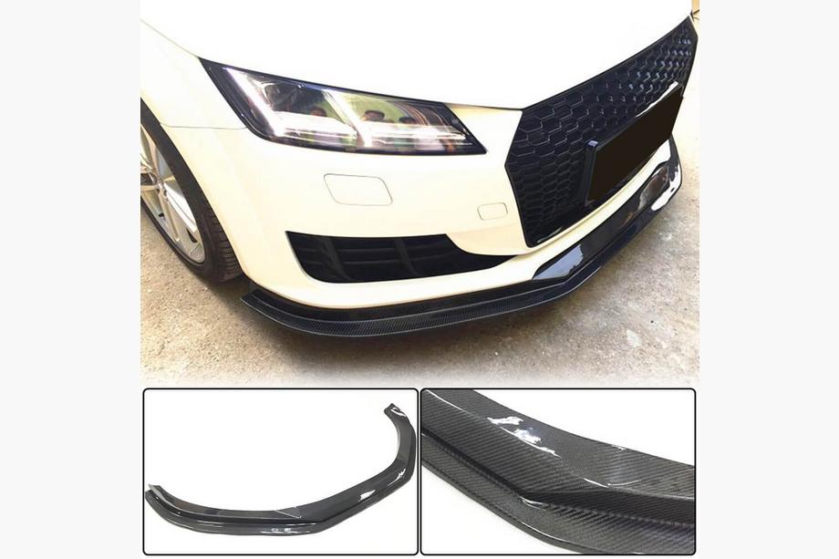 Audi TT 2014-2023 Lip delantero parachoques V1 (para Base, 2014-2019, Carbono) Image
